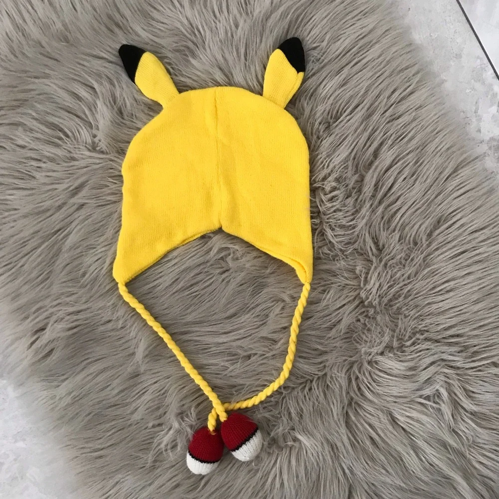 POKÉMON Pikachu Laplander Knit Yellow Hat  | OS